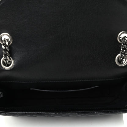 Saint Laurent Sheepskin Tri-Quilt Monogram Medium College Bag Black 4 of 6