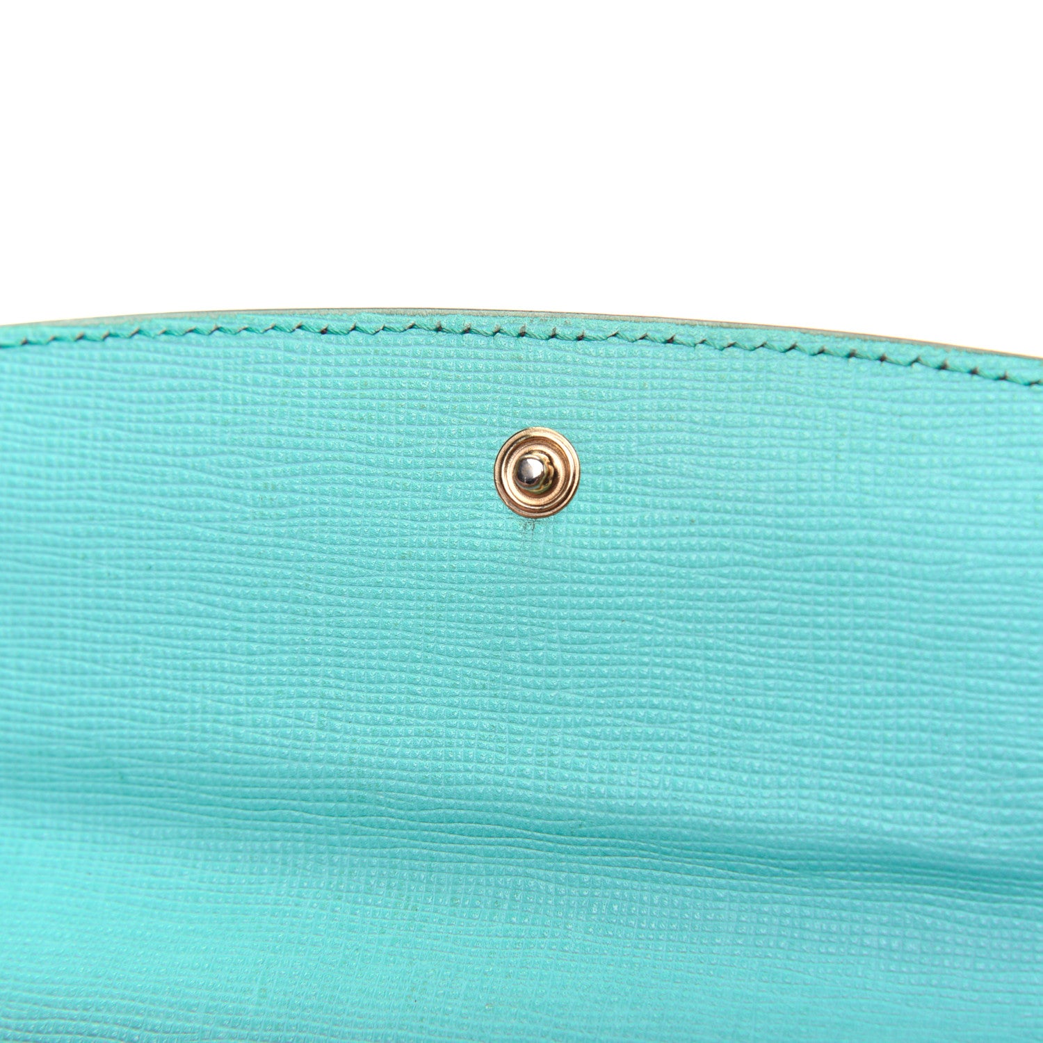 Fendi Zucca Spalmati Vitello Elite Simply Continental Wallet Tobacco Turchese 10 of 17
