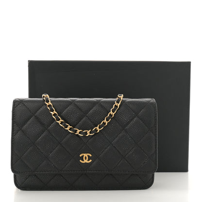 Chanel Caviar Quilted Wallet on Chain WOC Black 13 of 13