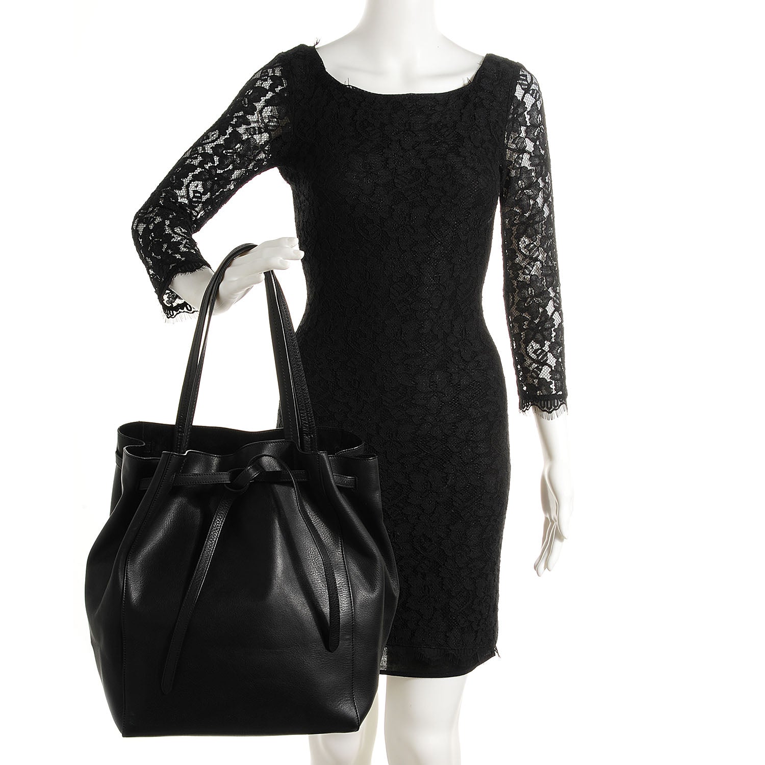 Celine Soft Grained Calfskin Medium Cabas Phantom Black 2 of 9