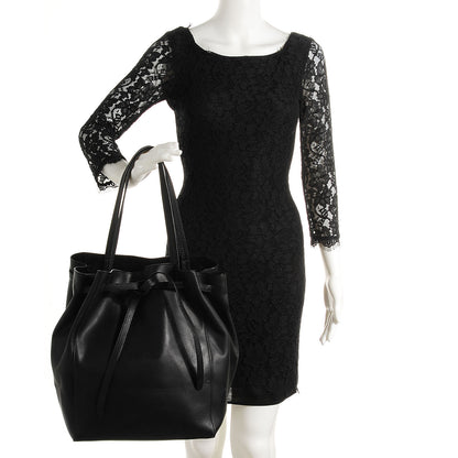 Celine Soft Grained Calfskin Medium Cabas Phantom Black 2 of 9