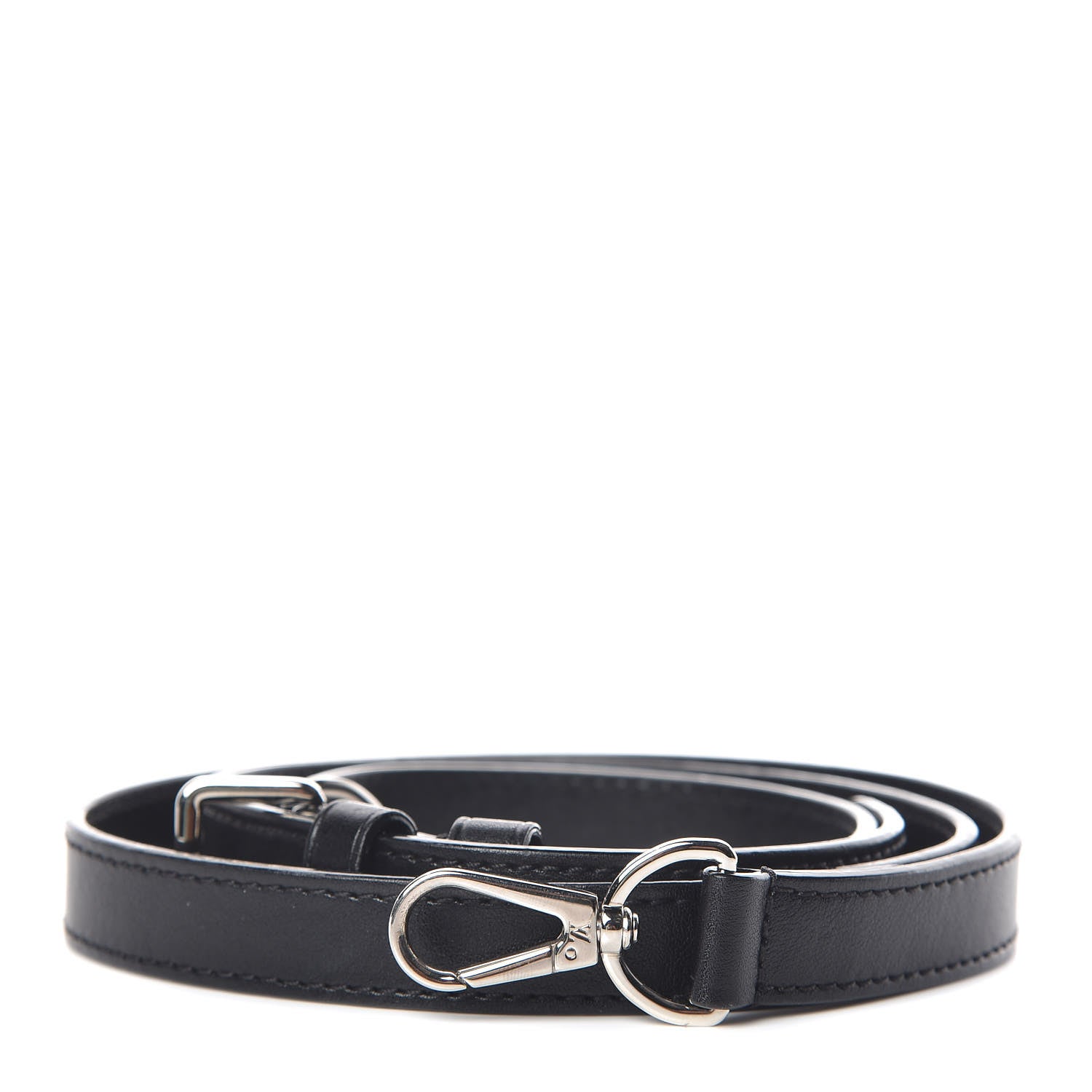 Louis Vuitton Calfskin 20 mm Adjustable Shoulder Strap Black 1 of 2