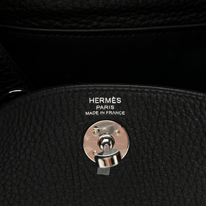 Hermes Taurillon Clemence Mini Lindy 20 Black 6 of 12