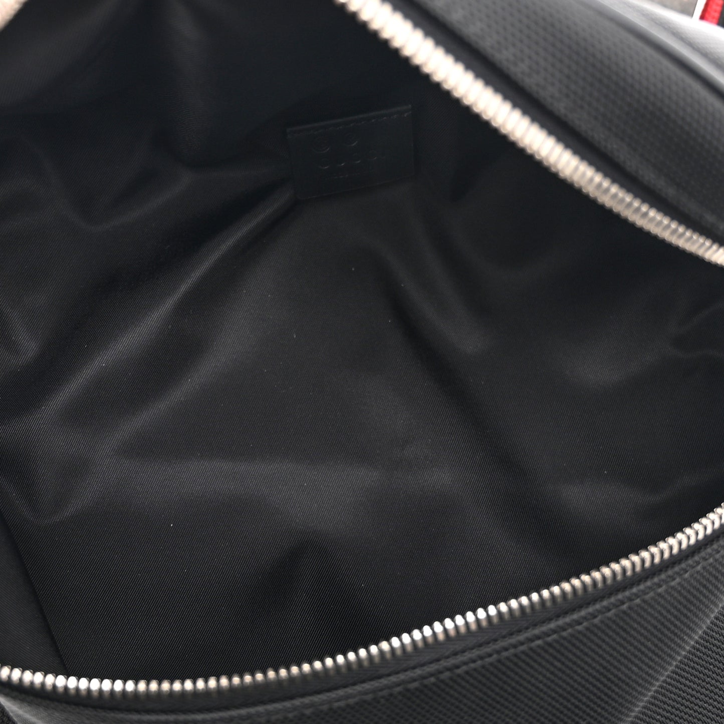 Techno Canvas Web Large Belt Bag Black