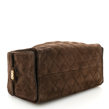Chanel Suede Quilted Small Chanel 25 Handbag Dark Brown 4 of 10