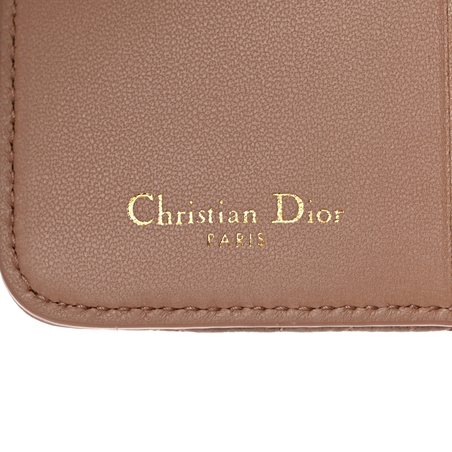 Christian Dior Grained Calfskin Supple Cannage Caro Scarlet Zipped Wallet Rose Des Vents 6 of 9