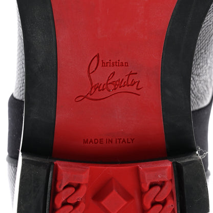 Christian Louboutin Smooth Textured Calfskin Mika Sky Mens Flats 42 Black 6 of 12