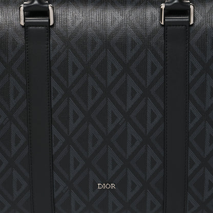 Christian Dior CHRISTIAN DIOR Coated Canvas CD Diamond Lingot 50 Bag Black 7 of 11