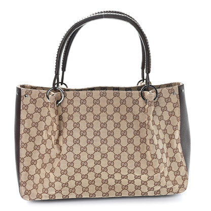 Gucci Monogram Large Bucket Tote Dark Brown 1 of 10