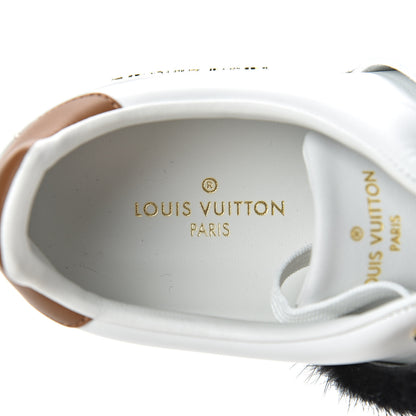 Louis Vuitton Calfskin Mink Fur Frontrow Sneakers 40 White 8 of 11
