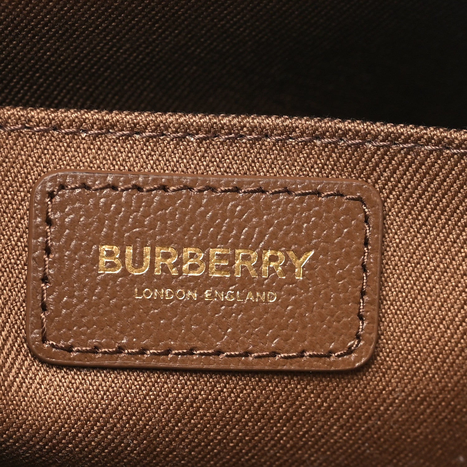 Burberry Calfskin House Check Camera Bag Earth 6 of 9