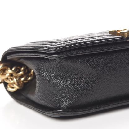 Chanel Caviar Quilted Medium Boy Flap Black 8 of 10