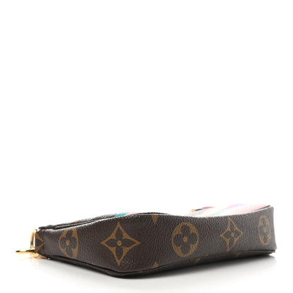 Louis Vuitton Monogram 2016 Christmas Animation Mini Pochette Accessories Rose Ballerine 4 of 8