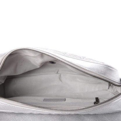 Chanel Metallic Calfskin Quilted Medium Casual Rock Flap Silver 5 of 15