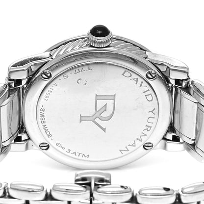 David Yurman Stainless Steel Diamond 30mm Classic Quartz Watch Blue 4 of 4