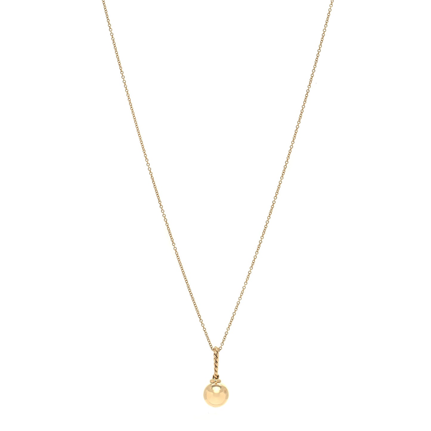 18K Yellow Gold Solari Drop Necklace