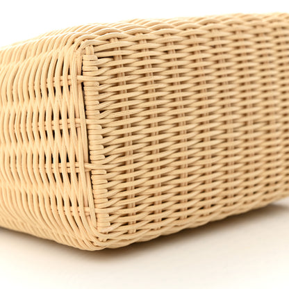 Loro Piana Wicker Calfskin North South L19 Extra Pocket Pouch Ivory 8 of 9