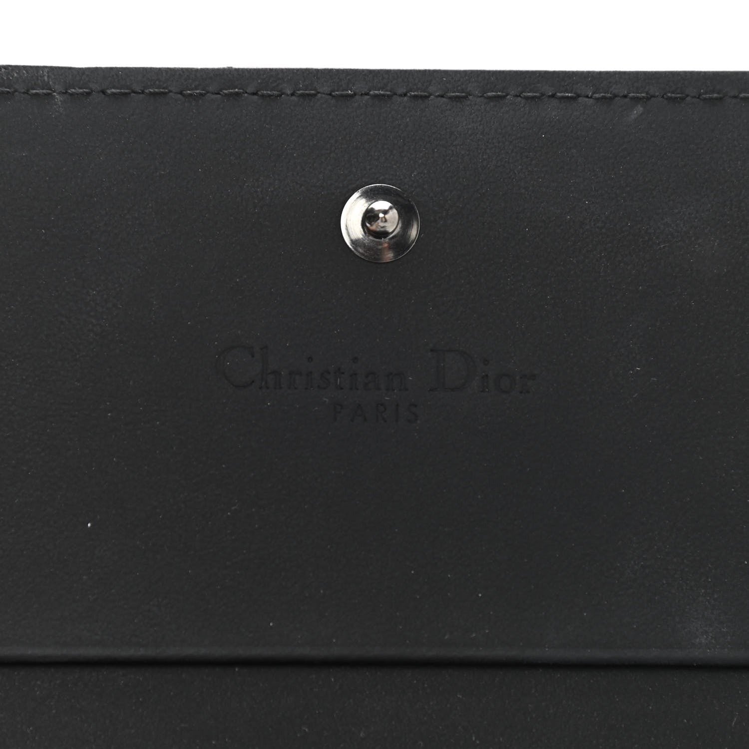 Christian Dior Ultra Matte Calfskin Mini Lady Dior Wallet Black 6 of 8