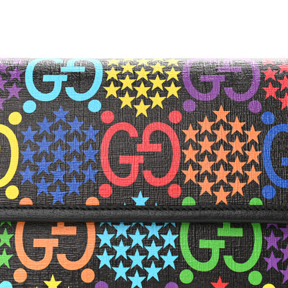 Gucci GG Supreme Monogram Psychedelic Slim Belt Bag Black 6 of 12