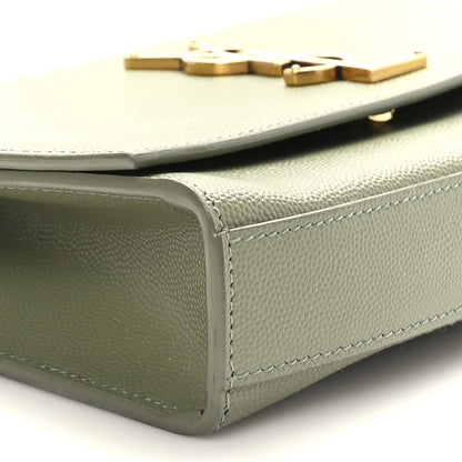 Saint Laurent Grain De Poudre Small Monogram Kate Satchel Light Sage 7 of 8