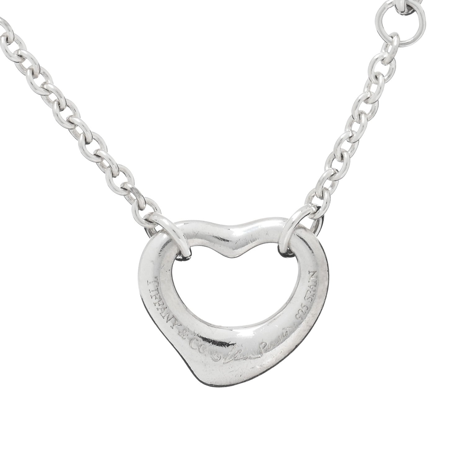 Tiffany Sterling Silver Elsa Peretti Open Heart Bracelet 2 of 2