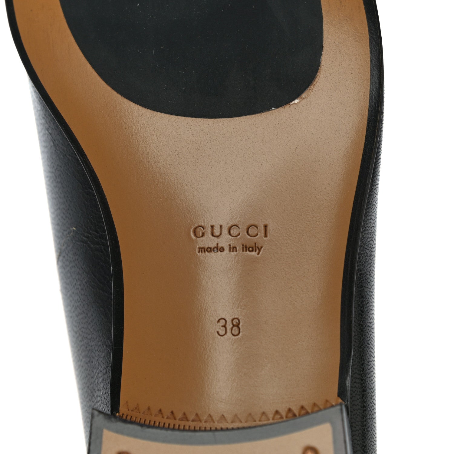 Gucci Goatskin Womens Horsebit Loafers 38 Black 8 of 16