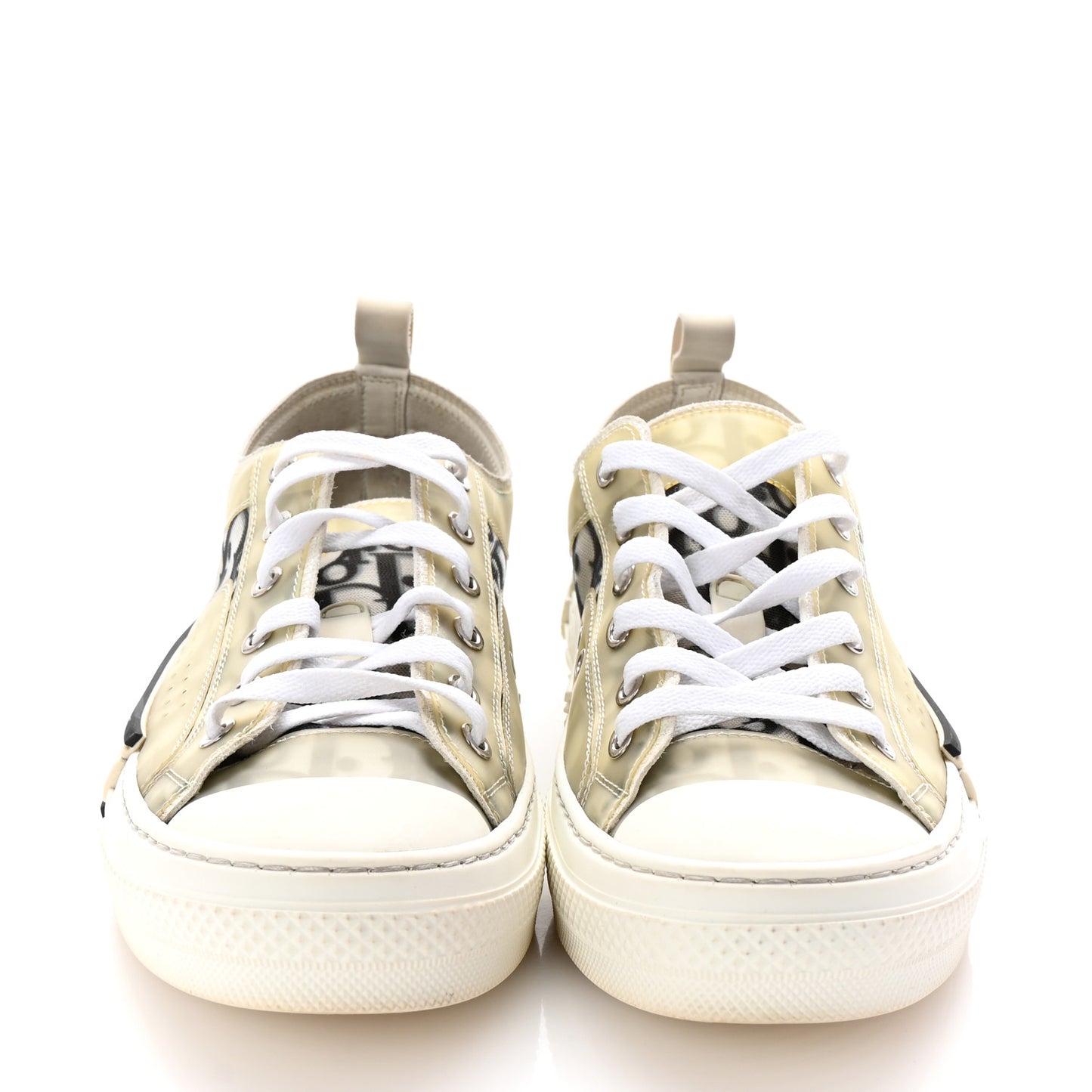 Technical Canvas Oblique Oblique B23 Low Top Sneakers 40 White Black