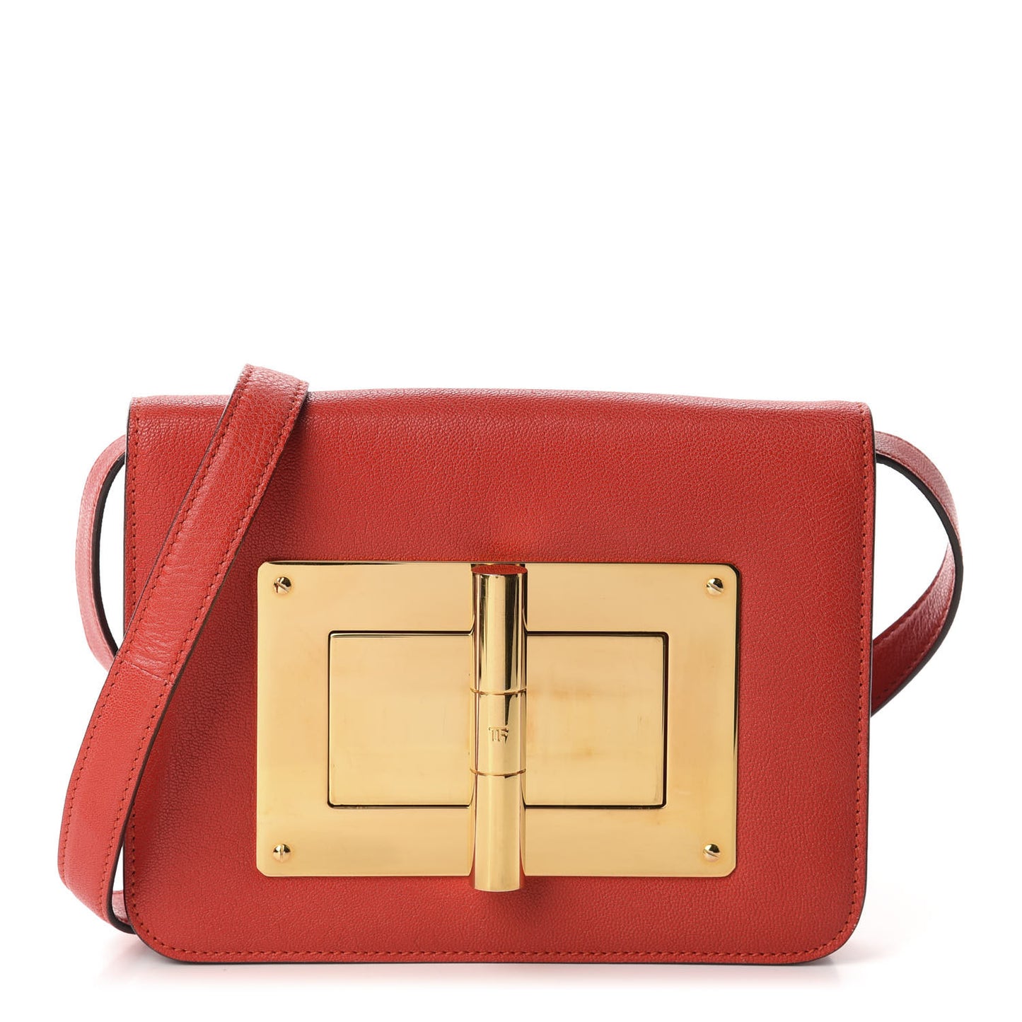 Goatskin Natalia Medium Shoulder Bag Red