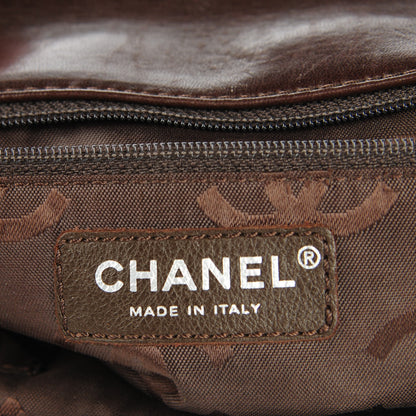 Chanel Lambskin Studded Medium Flap Brown 6 of 8