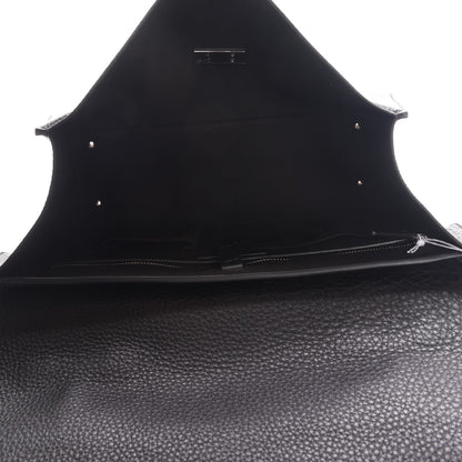 Givenchy Grained Calfskin Medium Shark Lock Satchel Black 6 of 8