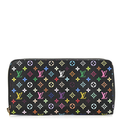 Louis Vuitton Monogram Multicolor Zippy Wallet Black Grenade 1 of 7