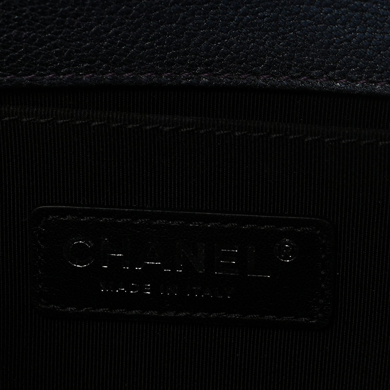 Chanel Iridescent Goatskin Quilted Small Boy Flap Purple 6 of 11
