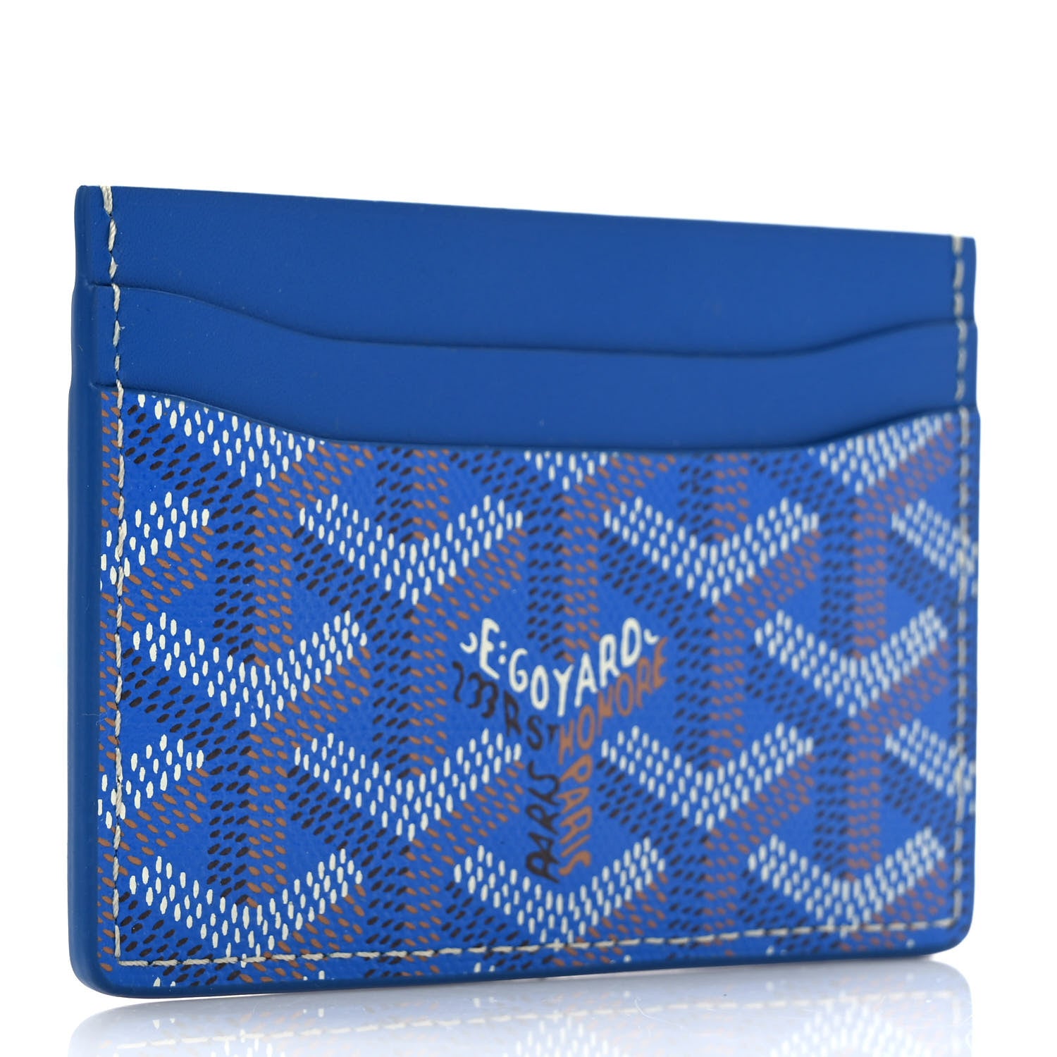 Goyard Goyardine Saint Sulpice Card Holder Sky Blue 3 of 7