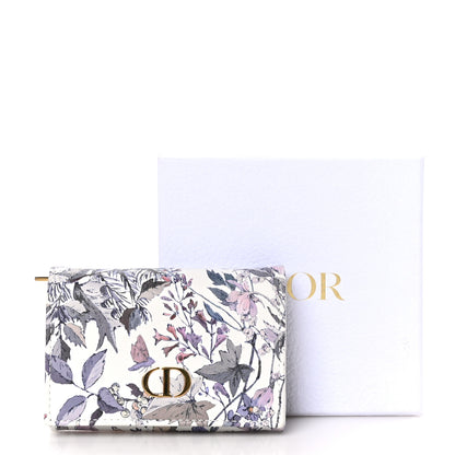 Christian Dior Calfskin Print Caro XS Wallet White Multicolor 10 of 10