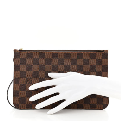 Louis Vuitton Damier Ebene Neverfull MM GM Pochette 2 of 9
