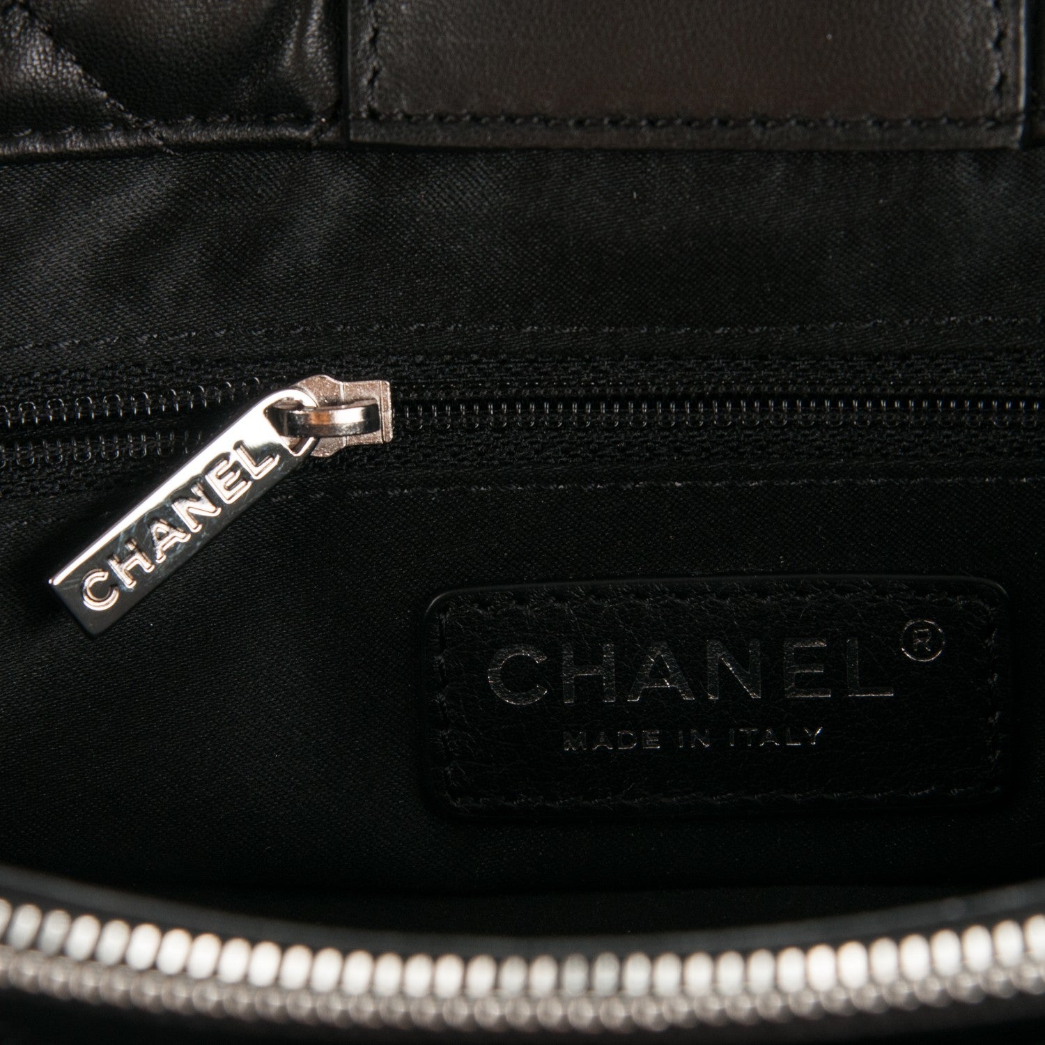 Chanel Lambskin Quilted 7 Large Tote Black 6 of 7
