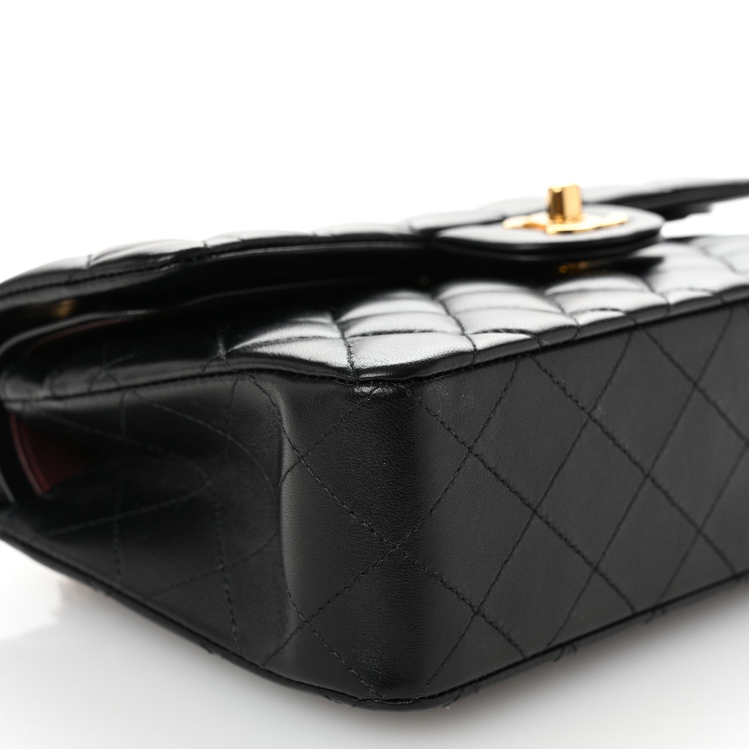Chanel Lambskin Quilted Small Double Flap Black 9 of 10