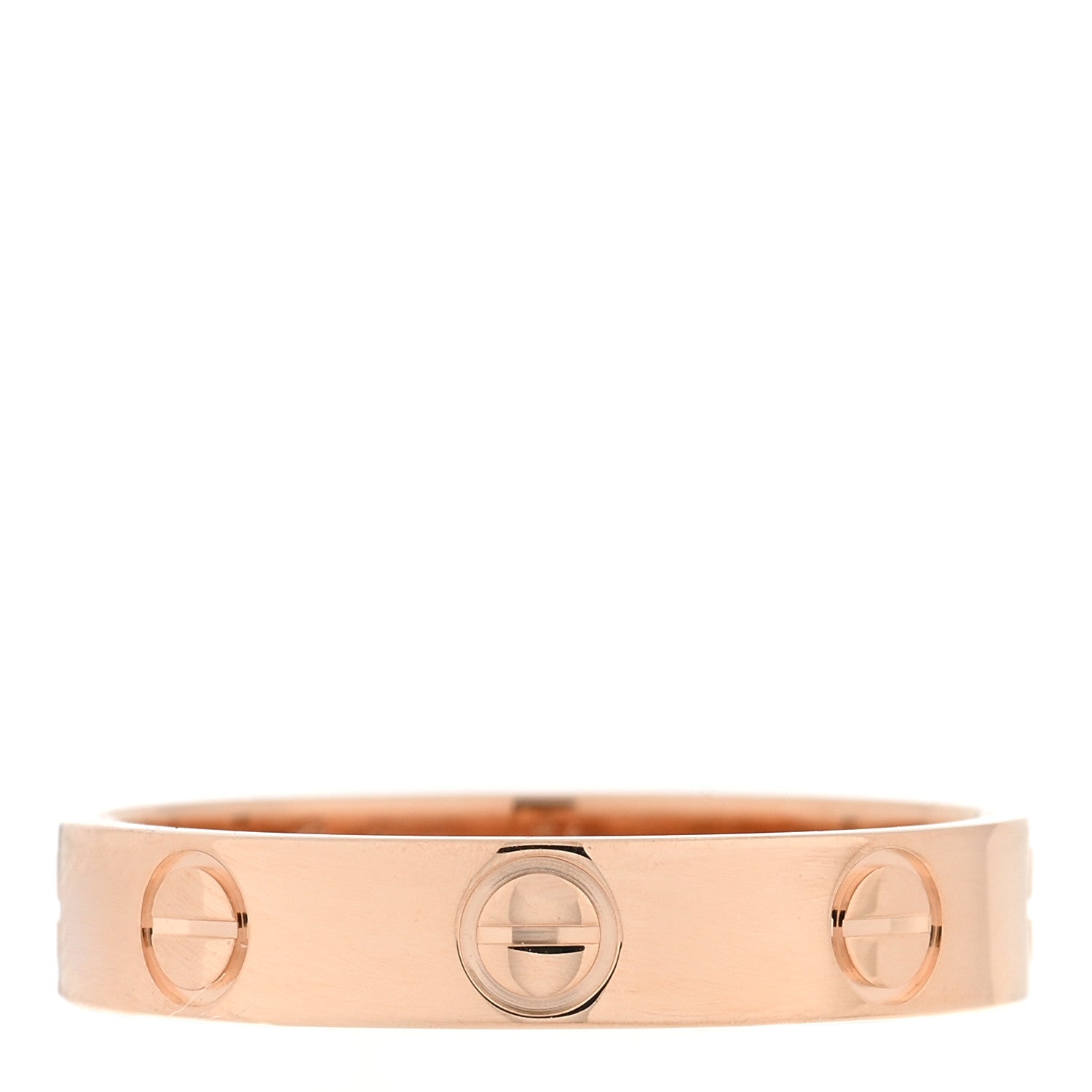 Cartier 18K Pink Gold 3.5mm LOVE Wedding Band Ring 51 5.75 1 of 4