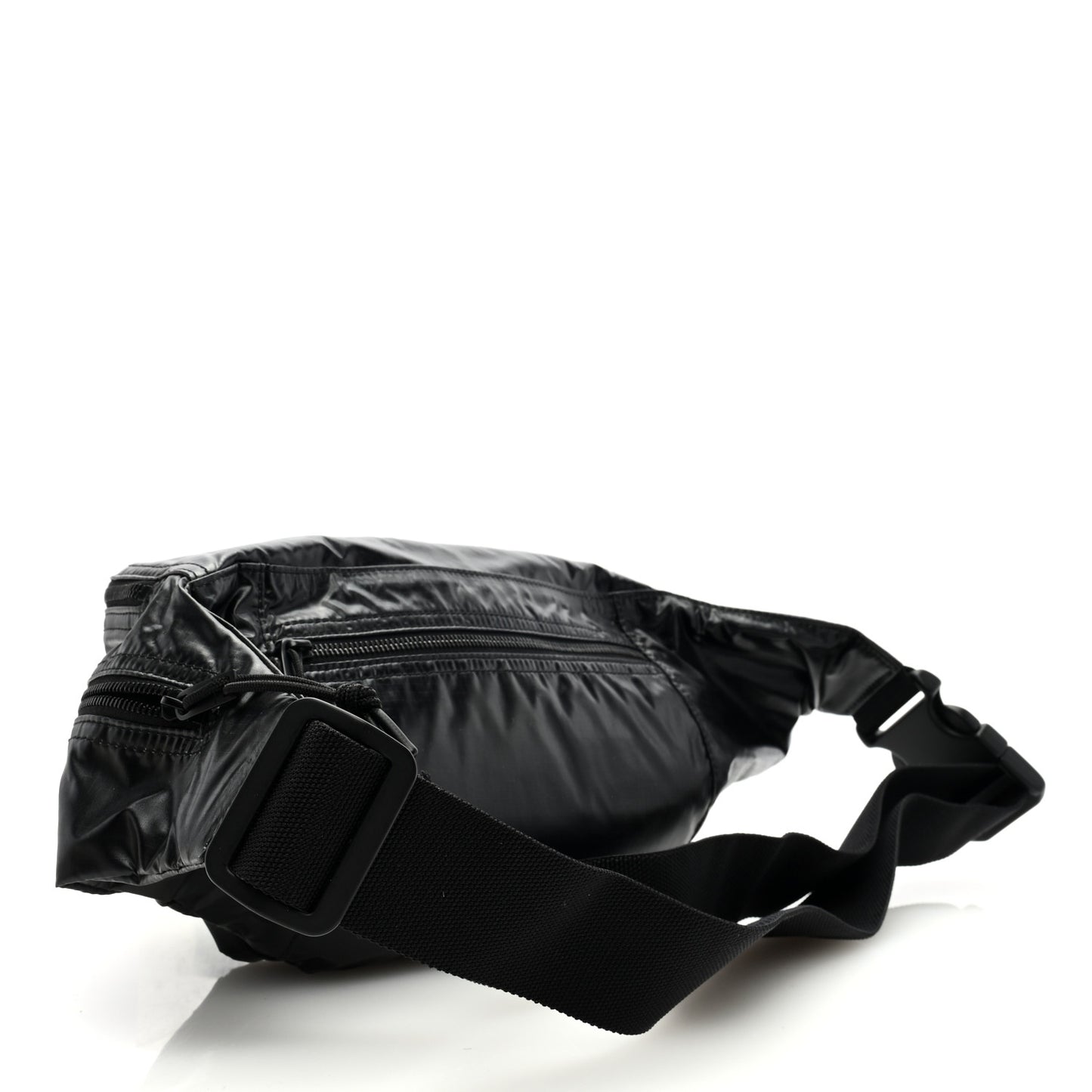 SAINT LAURENT Nylon Logo Nuxx Body Belt Bag Black