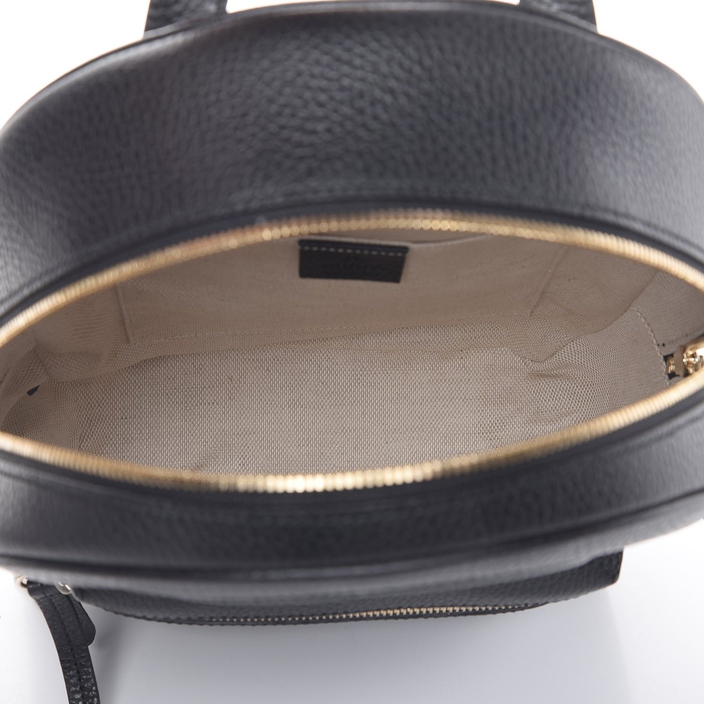 Pebbled Calfskin Soho Chain Backpack Black