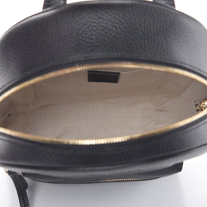 Gucci Pebbled Calfskin Soho Chain Backpack Black 5 of 7