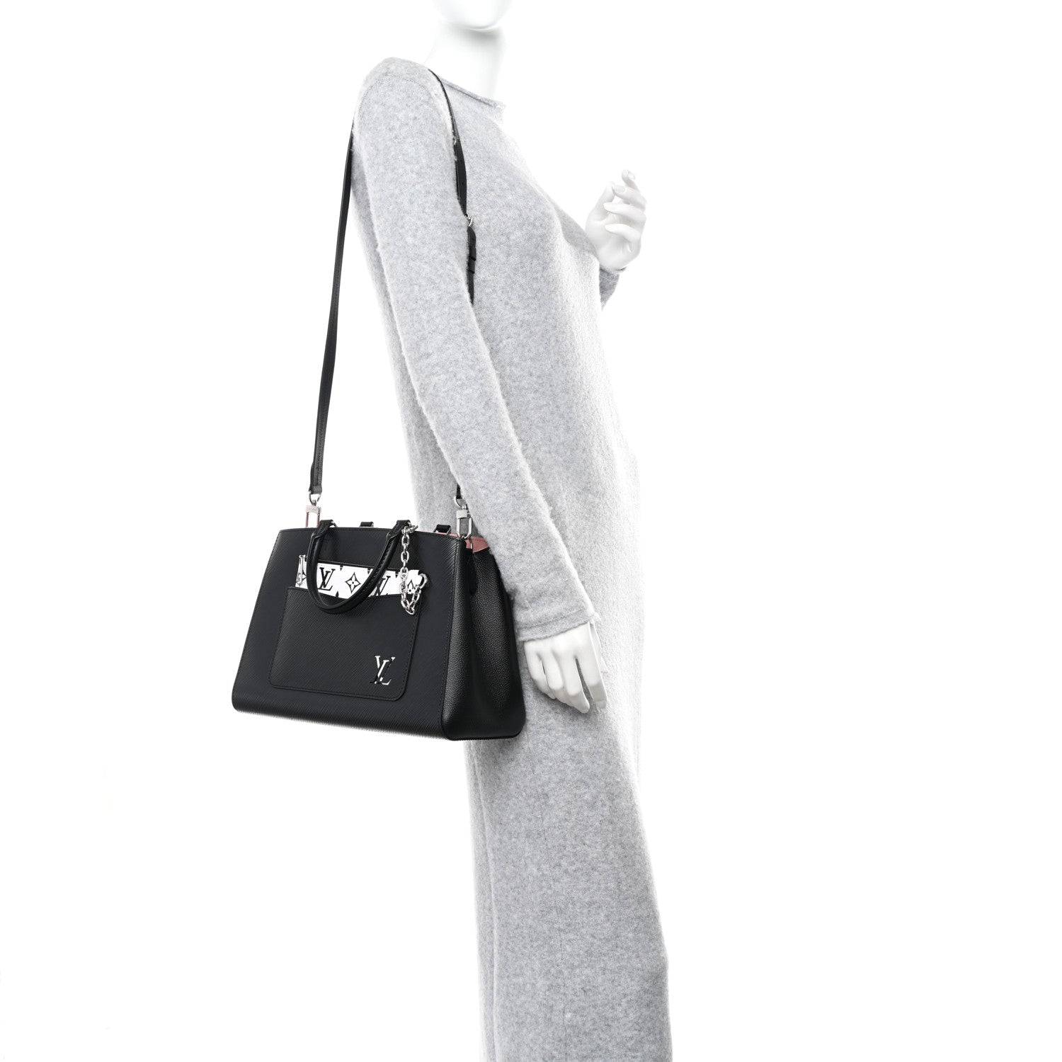Louis Vuitton Epi Marelle Tote MM Black 2 of 8