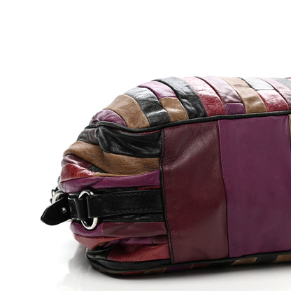 Miu Miu Nappa Large Patchwork Tote Amarena 9 of 17
