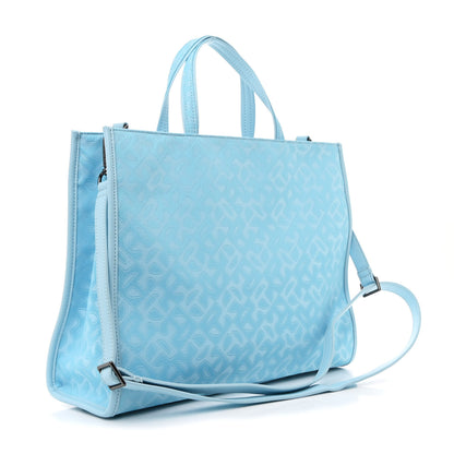 Telfar Monogram Jacquard Medium Shopping Bag Pool Blue 3 of 9