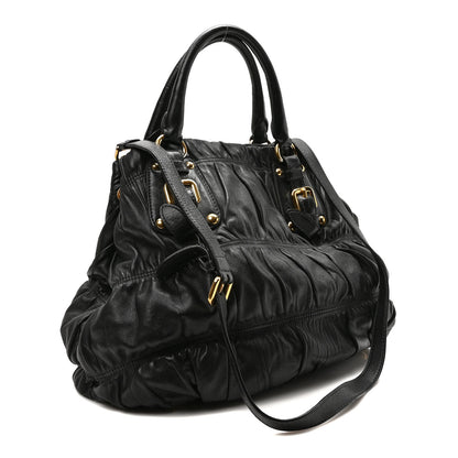 Prada Nappa Gaufre Tote Black 2 of 11