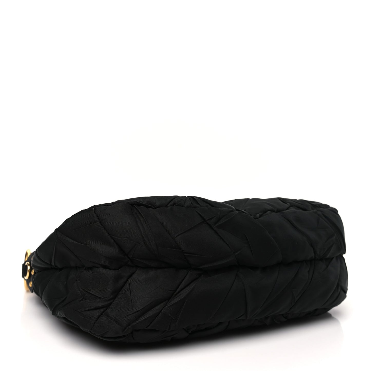 Tessuto Nylon Quilted Hobo Black
