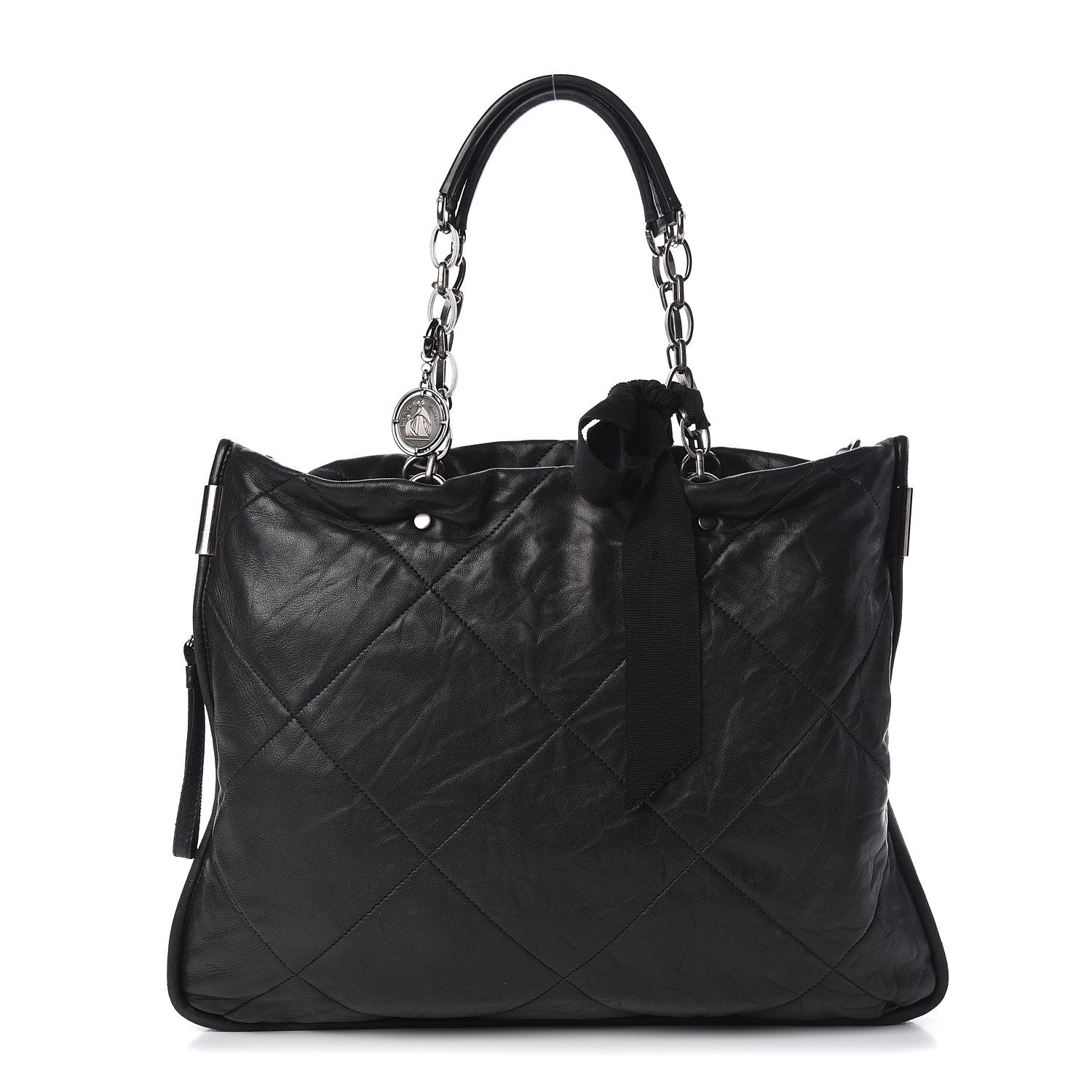 Lanvin Lambskin Quilted Amalia Tote Black 1 of 11