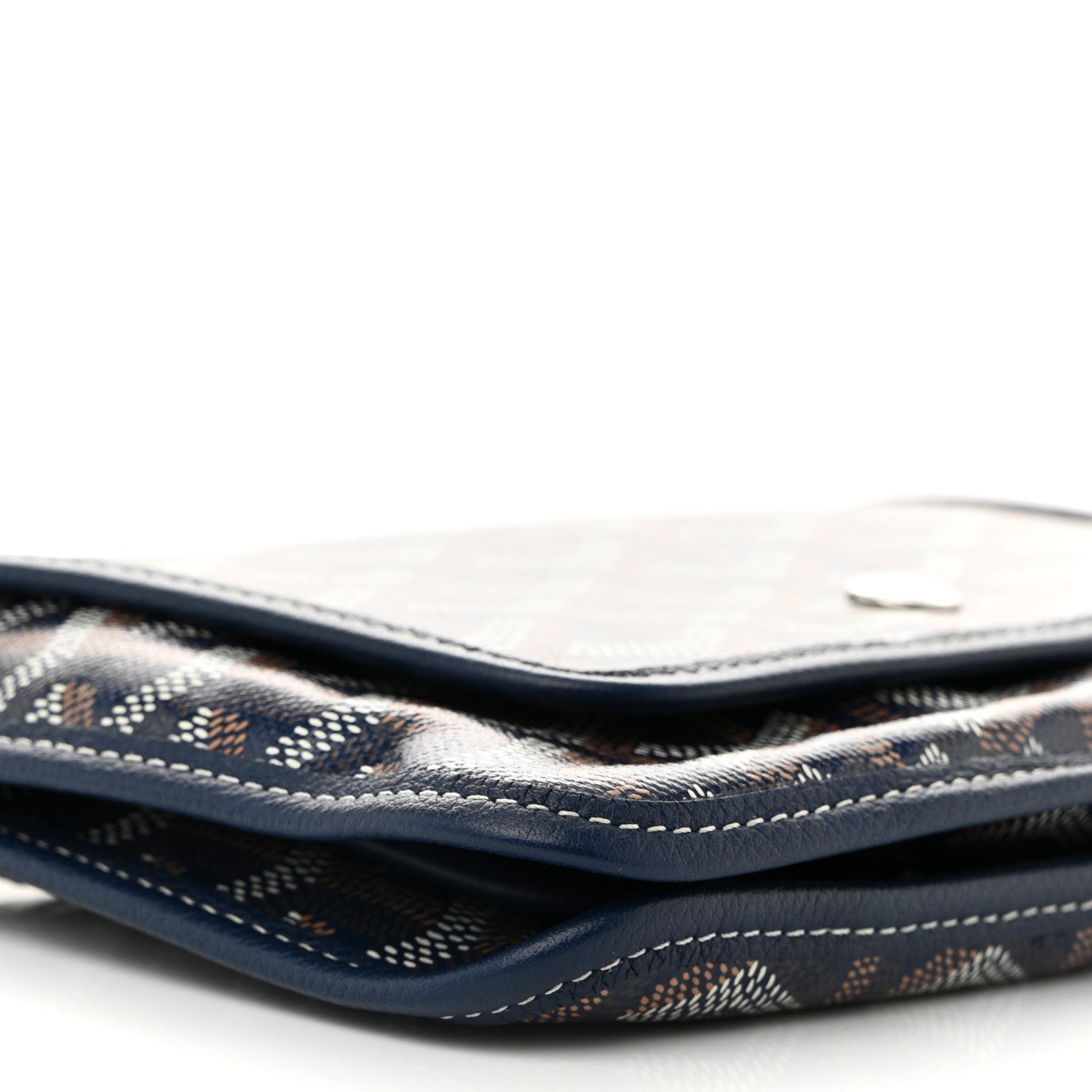 Goyard Goyardine Plumet Wallet Clutch Navy 8 of 9