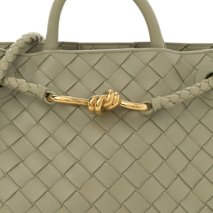 Bottega Veneta Nappa Intrecciato Small Andiamo Shoulder Bag Travertine 7 of 9