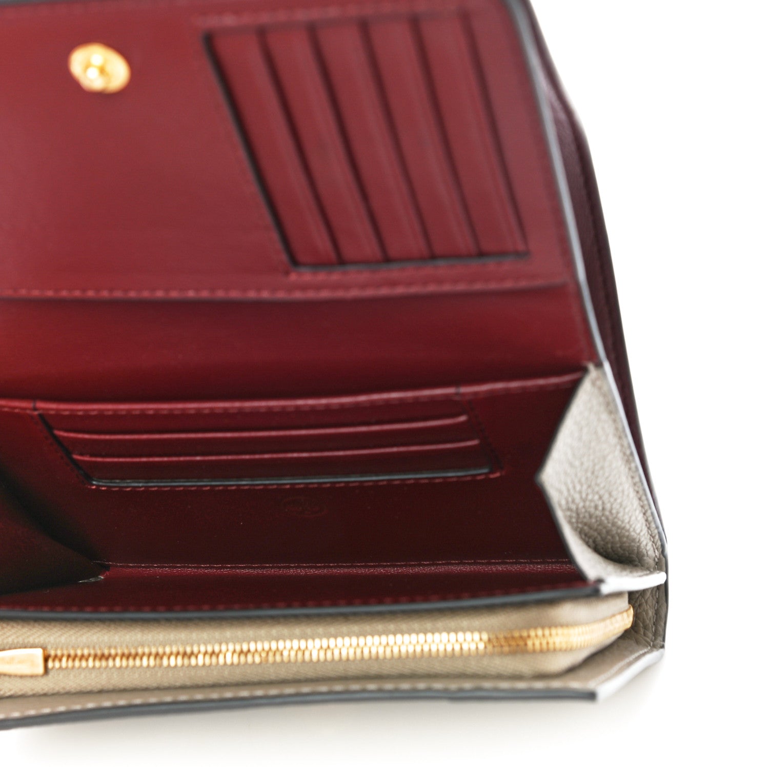 Mulberry Small Classic Grain Medium Continental French Wallet Solid Grey 5 of 9